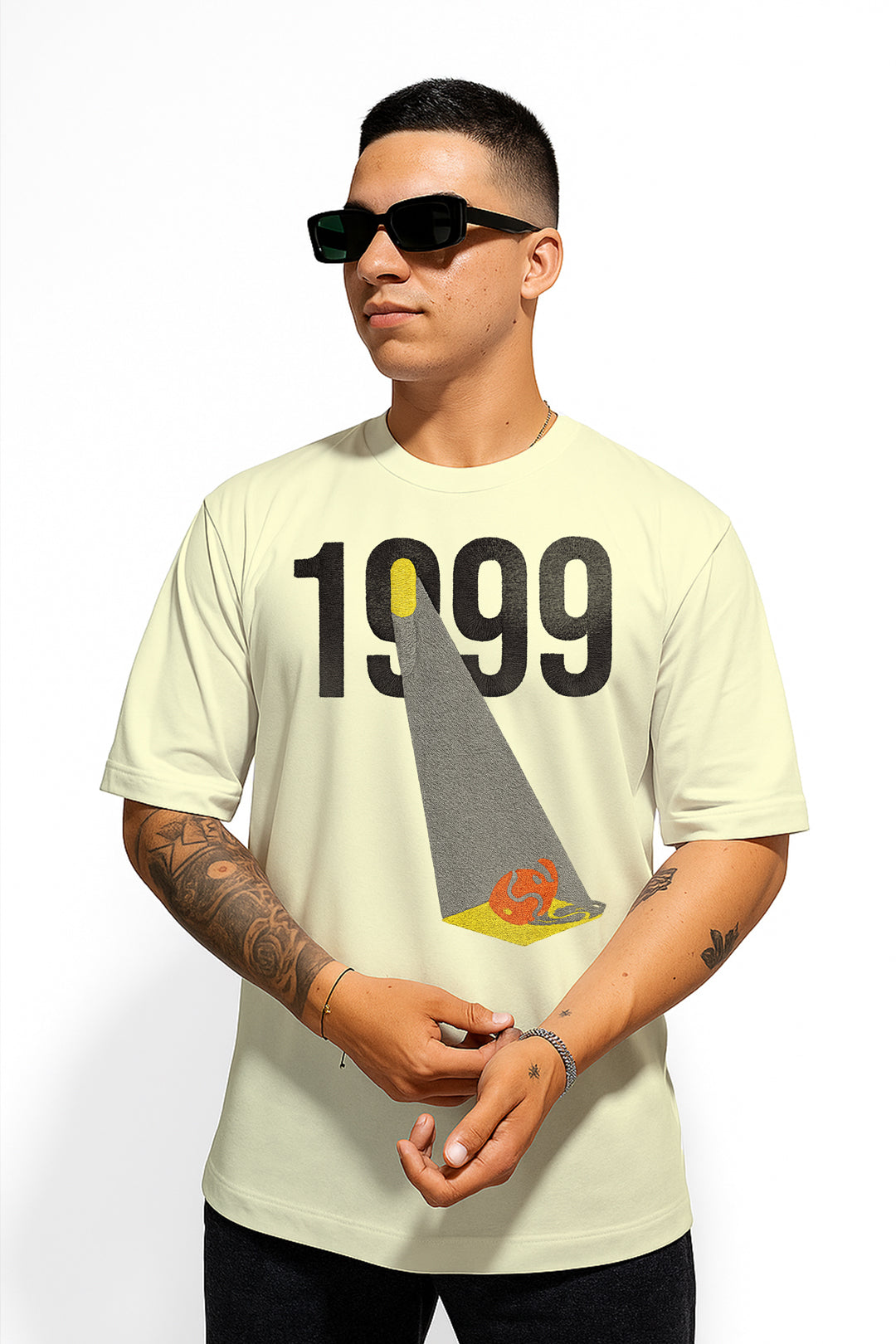 camisa oversize luz 1999 - cream