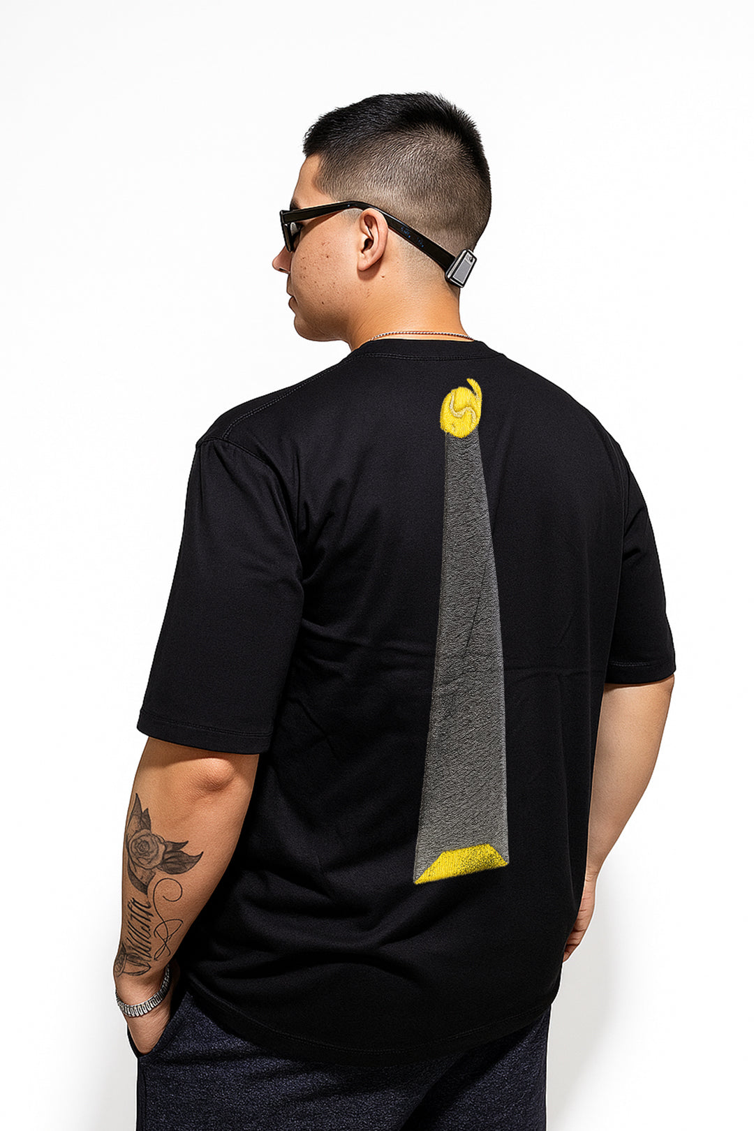 camisa oversize luz 1999 - negro