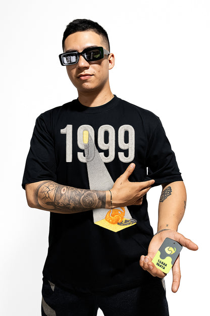 camisa oversize luz 1999 - negro
